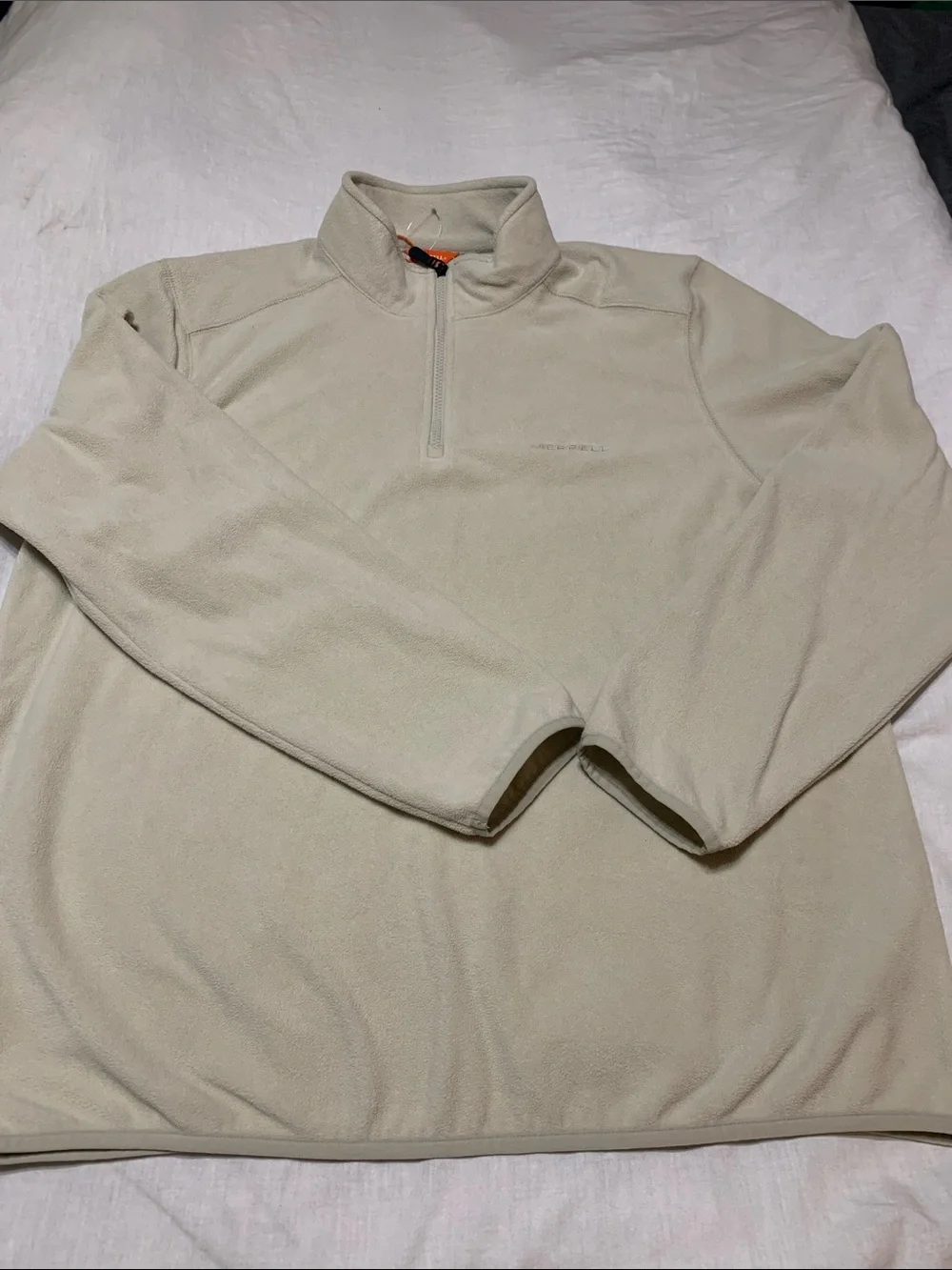 Merrell Men's Cream Quarter-Zip Fleece Pullover